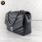 Chanel Black Chevron Flap Bag Leather